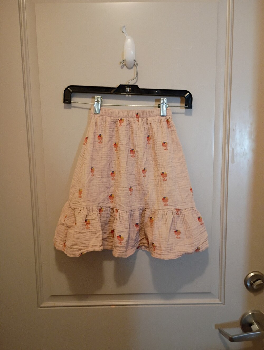 TinyCottons Girl's Pink 100%Cotton Pleated Skirt Size 2Y